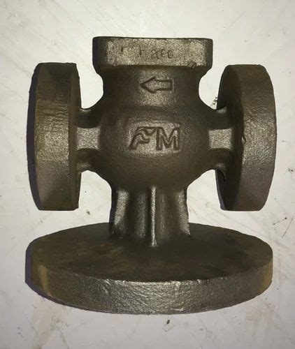 Air Low Pressure Cast Iron Globe Valve Body For Industrial Valve Size