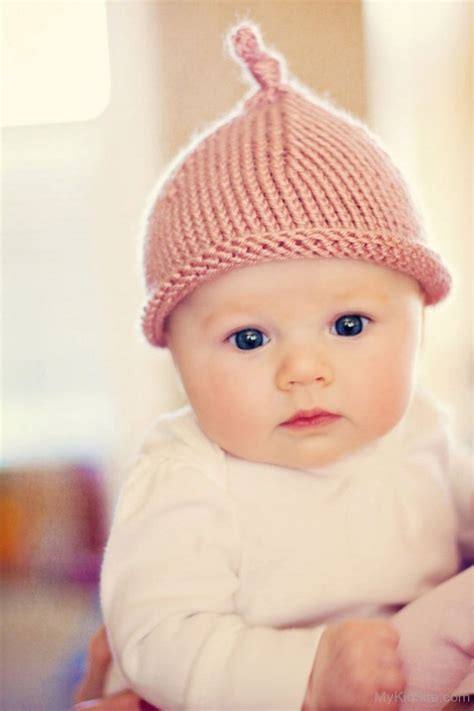 Cute Baby Wearing Pink Hat