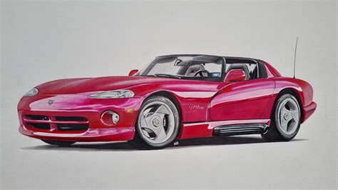 Heres My Drawing Of A First Gen Viper Done With Markers And Pencils
