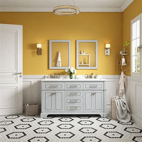 Home Decorators Collection Melpark 60 In W X 22 In D Bath Vanity In