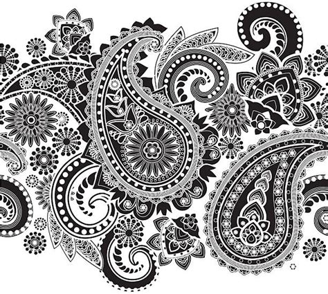 Black And White Paisley Clip Art