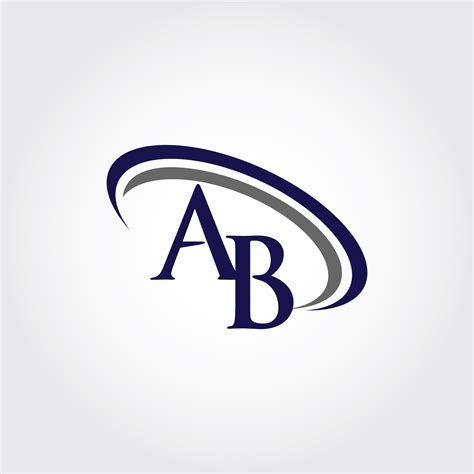 Monogram Ab Logo Design By Vectorseller