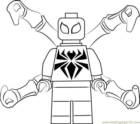 View larger lego juniors spider man hideout coloring page coloring pages. Lego Iron Spider Coloring Page - Free Lego Coloring Pages ...