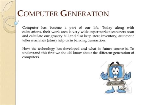 The first generation computers are normally. Computer Generation Presentation