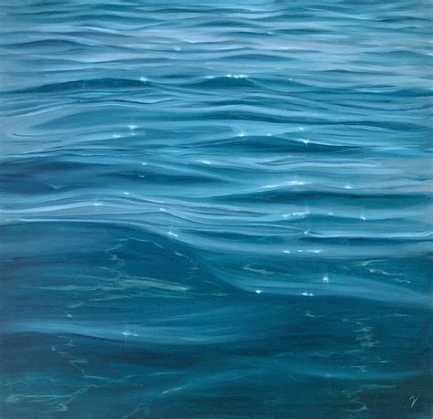 Tranquil Waters Original Realistic Crystal Clear Water Painting Oil