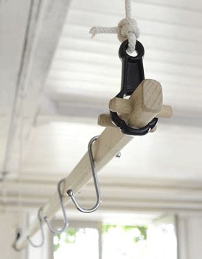 Vintage indoor cast iron ceiling pulley clothes air dryer 5 x pine softwood lath. Ceiling Mounted Laundry Drying Rack | Airer Dryer ...
