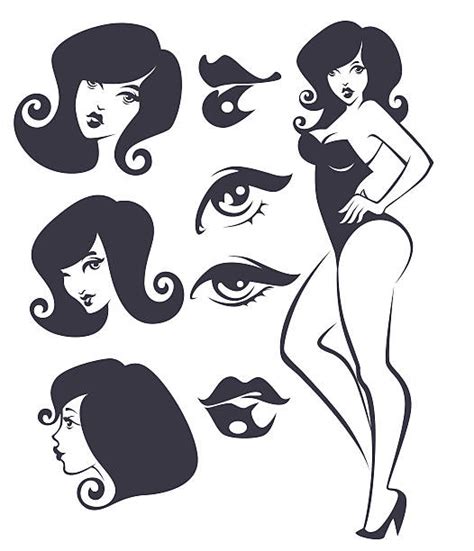 Classic Pin Up Poses Illustrations Royalty Free Vector Graphics And Clip