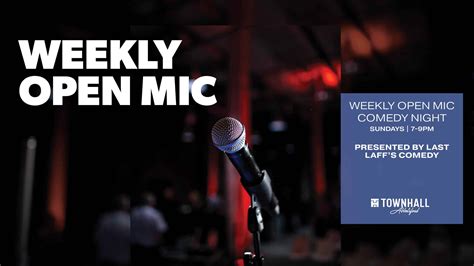 Weekly Open Mic Comedy Sundays At Townhall Abbotsford