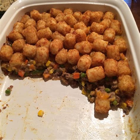 It takes only 30 minutes to make & makes a delicious low carb & keto suitable meal. Tator-Tot Casserole- 2 lbs ground beef 16 oz package mixed ...