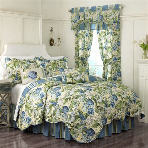 Waverly Floral Flourish Reversible Quilt Collection Shabby Chic Room