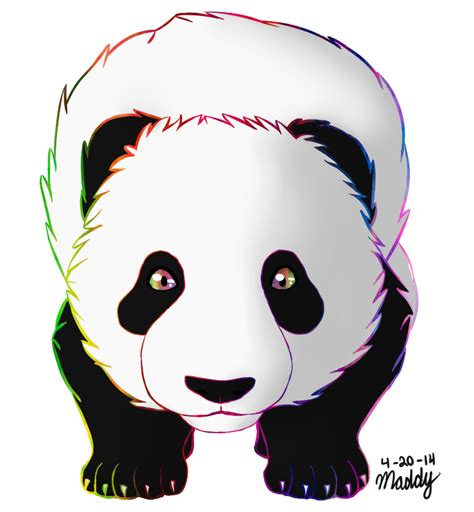 Rainbow Panda By Fawn Cat On Newgrounds