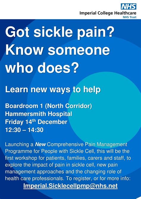 Bdb Meets New Comprehensive Pain Management Programme Team Sickle