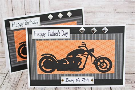 Custom Enjoy The Ride Card Motorcycle Card Fathers Day Card