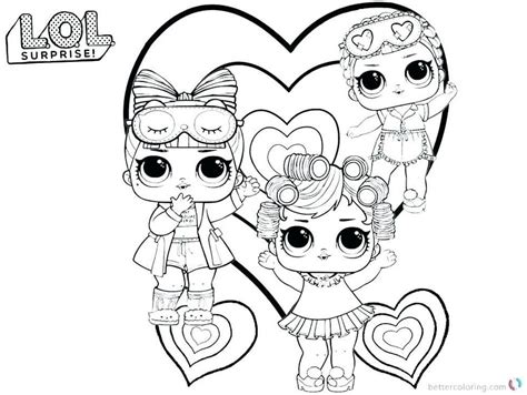 Lol surprise dolls color in lol surprise dolls colouring pages. i love you baby coloring pages new free printable lol ...