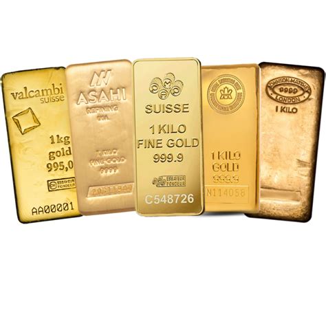 1 Kilokg Gold Barcirculated Assorted Brands Au Bullion Canada