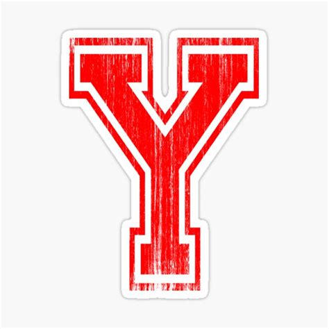 Big Red Letter Y Sticker For Sale By Adamcampen Redbubble