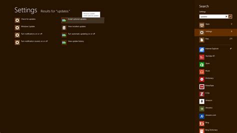 Optional Windows 8 Update Released Bing Desktop Mcakins