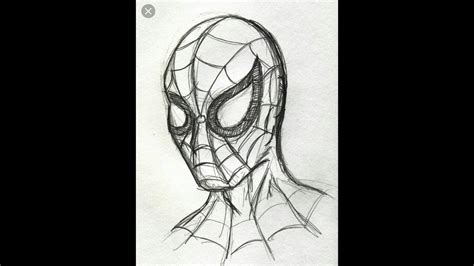 How To Draw Spiderman Pencil Sketch Easy Drawing Tutorial Youtube