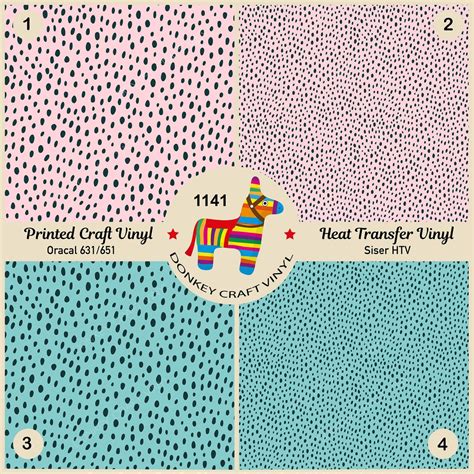 Modern Polka Dots Printed HTV Pattern Vinyl Patterned Vinyl Etsy