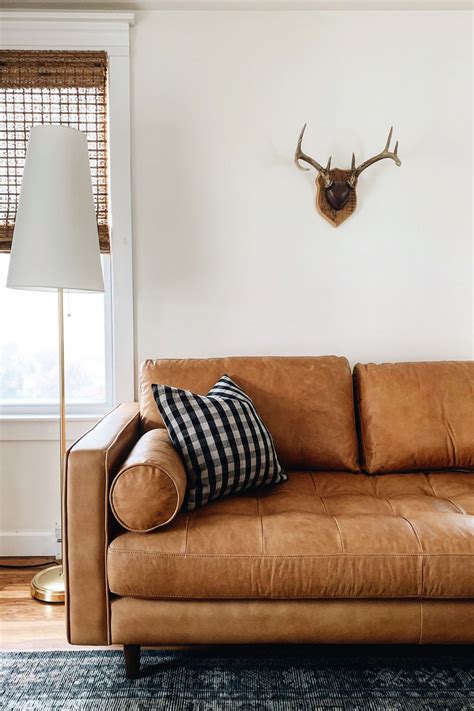 4, couch shopping is hard but this online brand makes it easier. Sven Charme Tan Leather Sofa in 2020 | Tan sofa, Article ...