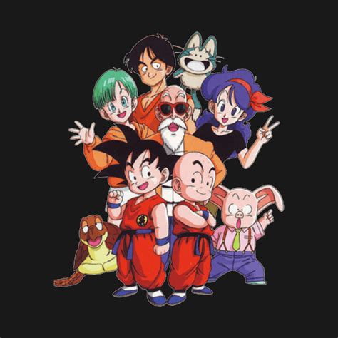 Dragon ball z merchandise was a success prior to its peak american interest, with more than $3 billion in sales from 1996 to 2000. Dragon Ball Cast - Dragon Ball - T-Shirt | TeePublic