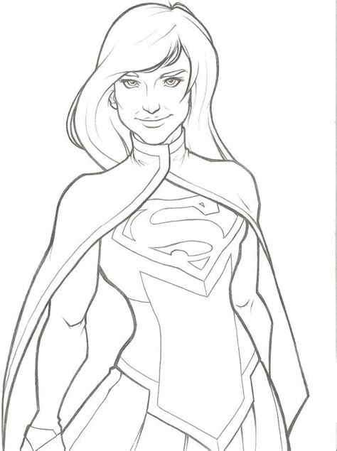 Supergirl Coloring Pages Pdf Superhero Coloring