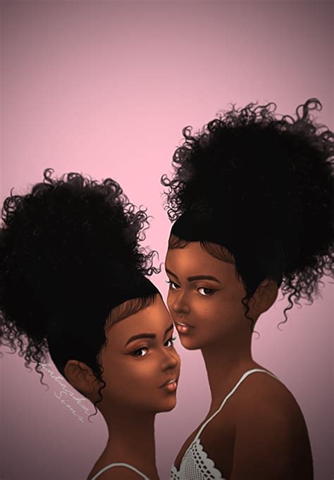 Sims 4 Curly Black Hair
