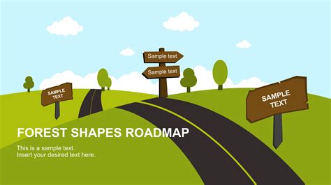 Creative Forest Road Map Slidemodel