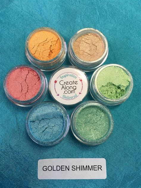 Pigments Mica Powders Golden Shimmer For Polymer Clay Mixed Media