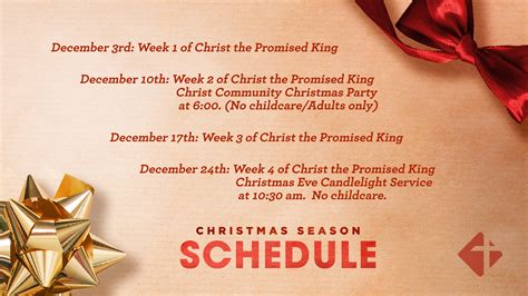 12 1 2017 This Week At Ccc Christ Community