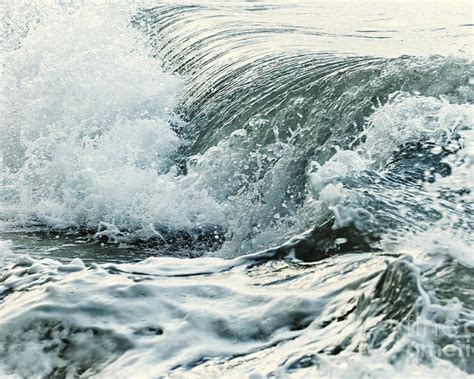 Waves In Stormy Ocean Poster By Elena Elisseeva