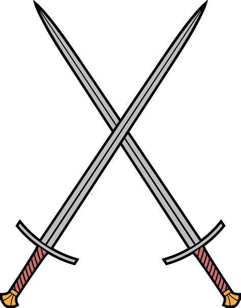 Crossed Swords Png Illustration PNG