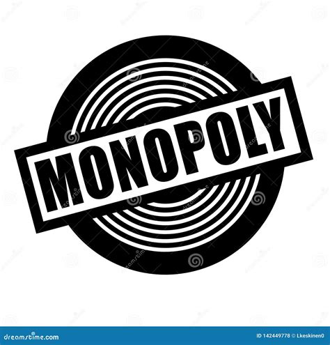 Monopoly Stamp On White Stock Vector Illustration Of Graphic 142449778