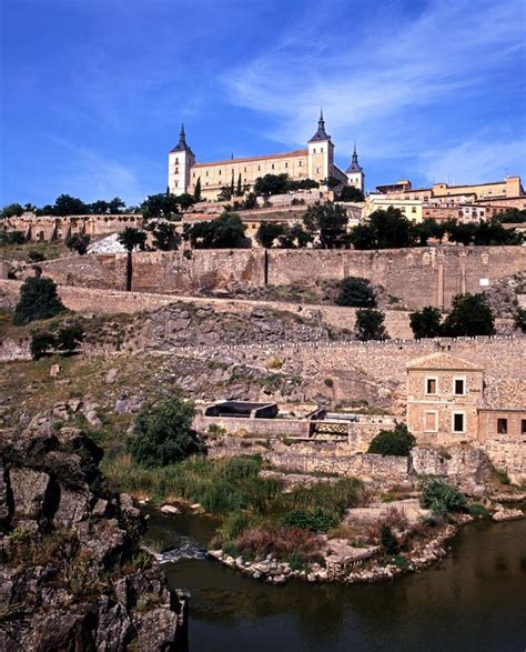 Town And Castle Toledo Spain Stock Photo Image Of Castilela City