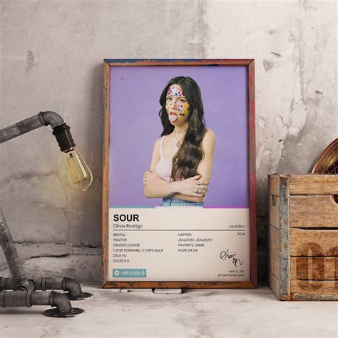 Olivia Rodrigo Sour Album Poster Print