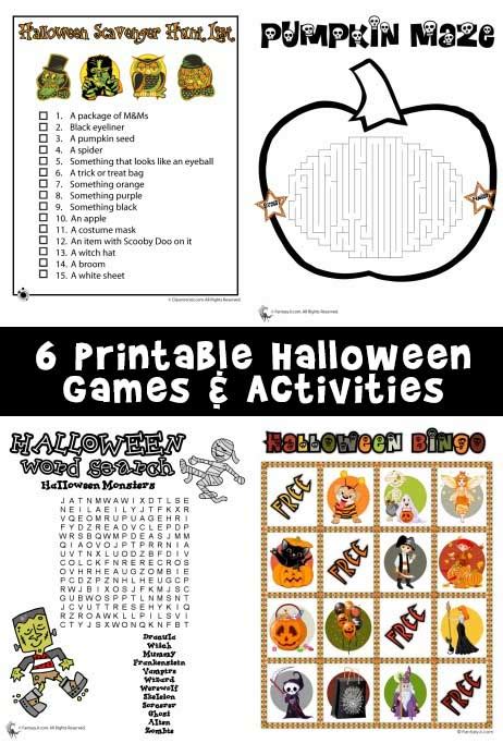 Free Printable Halloween Games For Parties Free Printable Templates
