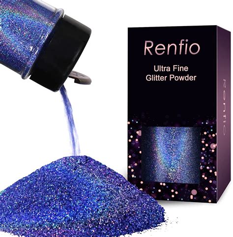 Renfio Holographic Ultra Fine Glitter Powder Laser Ocean Blue Buy