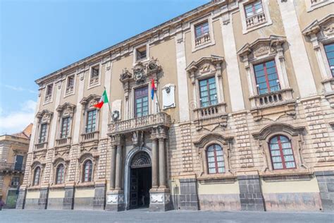 Universita Degli Studi Di Catania Building In Sicily Italy Editorial