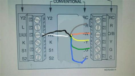 Match each labeled wire with same letter on new thermostat. Heat pump thermostat wiring - DoItYourself.com Community ...