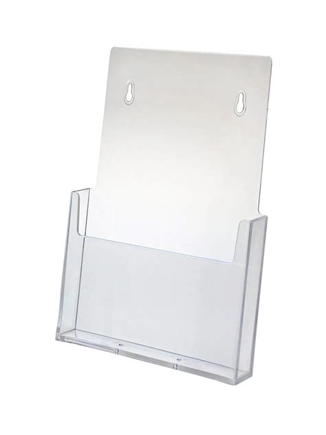 buy marketing holders brochure holder for 8 5 x 11 literature clear acrylic single pocket