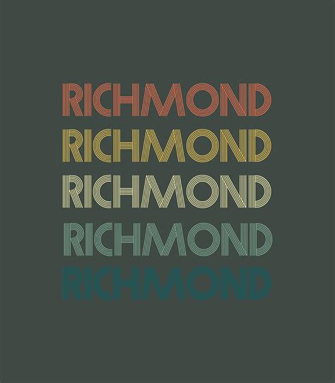 Richmond Virginia Pride Vintage State Va Retro 70s Digital Art By Vansh