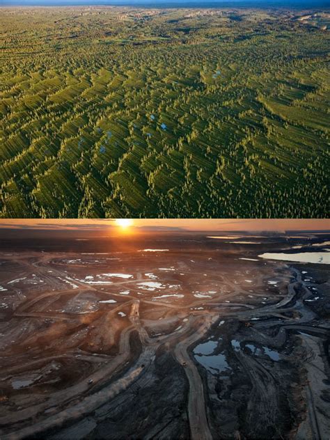 Canadian Oil Sands Before And After Beaucratic Bs Oil Sands