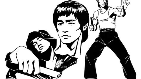 Bruce lee coloring page to color, print or download. Bruce Lee Coloring Pages : Kindle Bruce Lee Adult Coloring ...