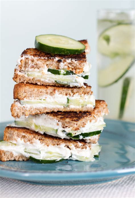 Goat Cheese And Cucumber Sandwiches