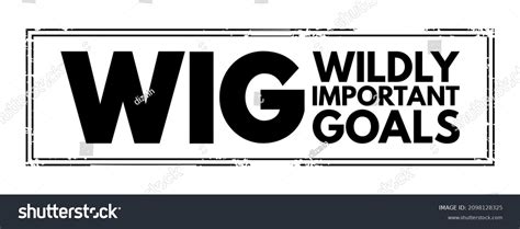 Wig Wildly Important Goals Acronym Text Stock Illustration 2098128325