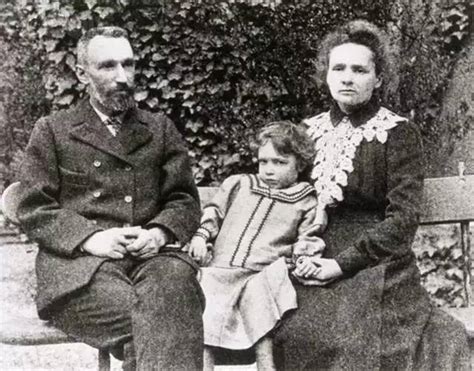 Pierre Curie Marie Curie And Their Daughter Irene Joliot Curie In 1906 Everyone In This