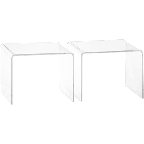 peekaboo clear low side table in accent tables | CB2 | Modern side table, Accent table, Unique ...