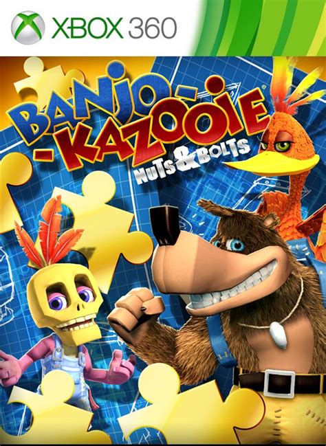 Banjo Kazooie Nuts And Bolts 2008 Xbox 360 Box Cover Art