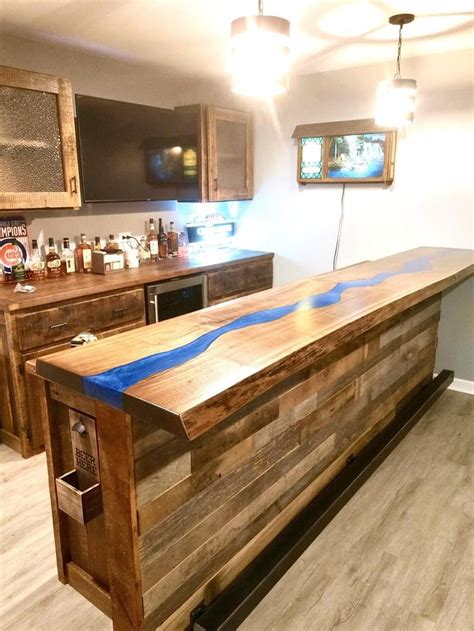 The solid ash brackets and foot rail moldings are designed to attach to any bar front and work especially well when used with our bar front trim kits and bar front fluted columns. Bar Foot Railing Foot Rest Bar | Etsy | Basement bar designs, Home bar plans, Bars for home