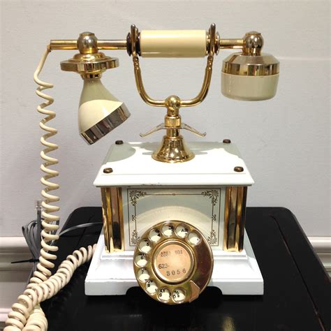Vintage Telcer Telefonia Italian Italy Telephone 18k Gold Plated